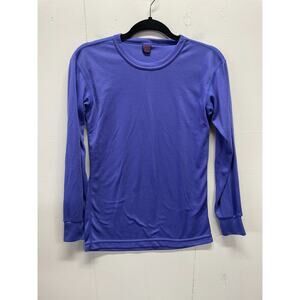 Patagonia Vintage Women's Capilene XS Long Sleeve Top Blue *Snag On The Back*